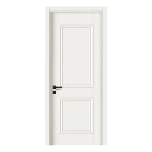 Internal 2 Panel White Glazed Composite Solid Wooden Doors